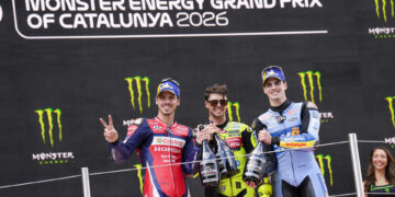 Di Giannantonio gana una accidentada carrera de MotoGP; González y Quiles, vencedores