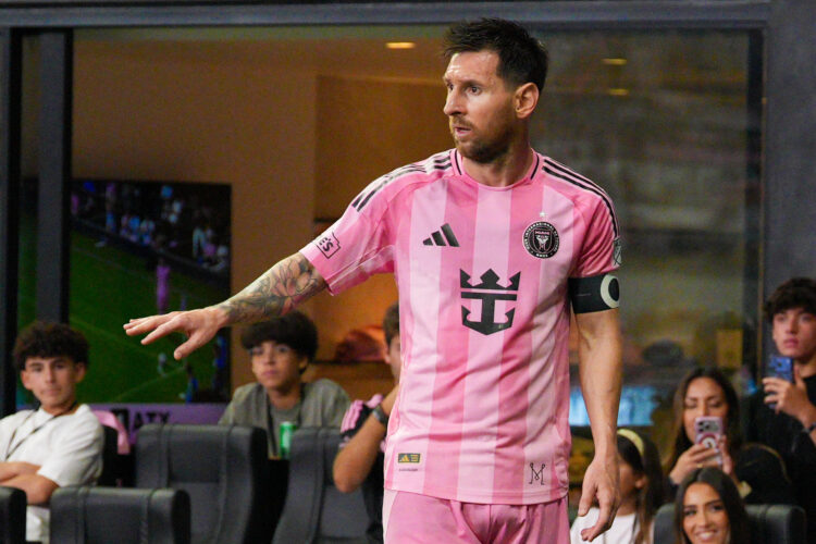 Lionel Messi durante un partido con el Inter Miami. EFE/ Alberto Boal