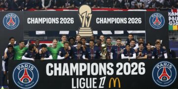 El partido 56 del PSG en la temporada: 35 victorias, 127 goles y 9 derrotas