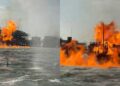 Explosión e incendio en planta Lamargas dejan al menos dos heridos en el lago de Maracaibo
