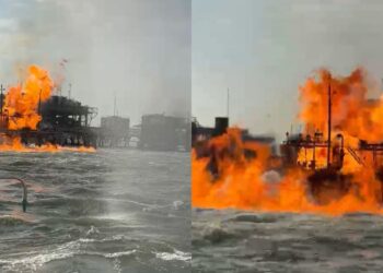 Explosión e incendio en planta Lamargas dejan al menos dos heridos en el lago de Maracaibo