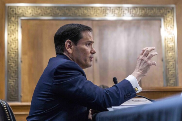 Fotografía del 2 de junio de 2026 del secretario de Estado de EE.UU., Marco Rubio. EFE/SHAWN THEW