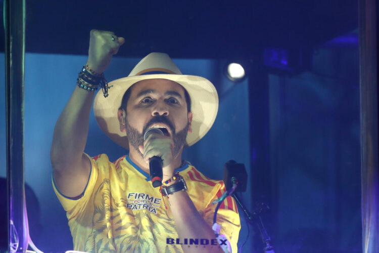 Fotografía de archivo del candidato ultraderechista Abelardo de la Espriella, ganador en la segunda vuelta de las elecciones en Colombia. EFE/ Ernesto Guzman Jr