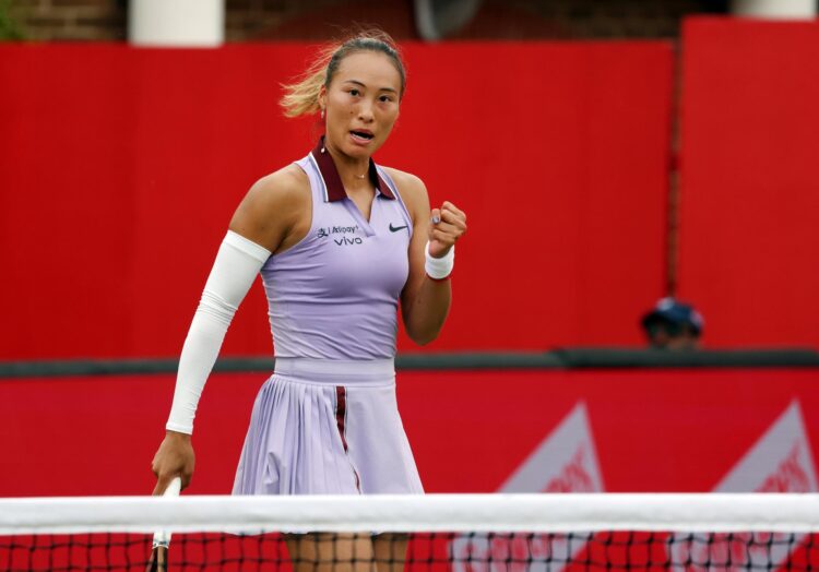 La china Qinwen Zheng en foto de archivo de ANDY RAIN. EFE/EPA
