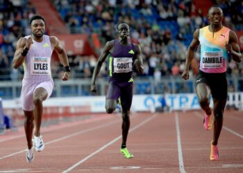 El estadounidense Noah Lyles establece un nuevo récord del mundo de los 150 metros