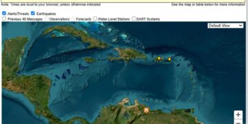 EEUU emite un aviso de tsunami para parte del Caribe tras un sismo en Venezuela