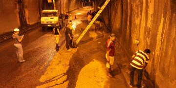 Mérida | Ejecutan labores de mantenimiento en los túneles