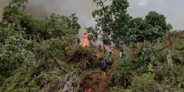 Autoridades controlan fuego en Carache y exhortan a agricultores a extremar precauciones