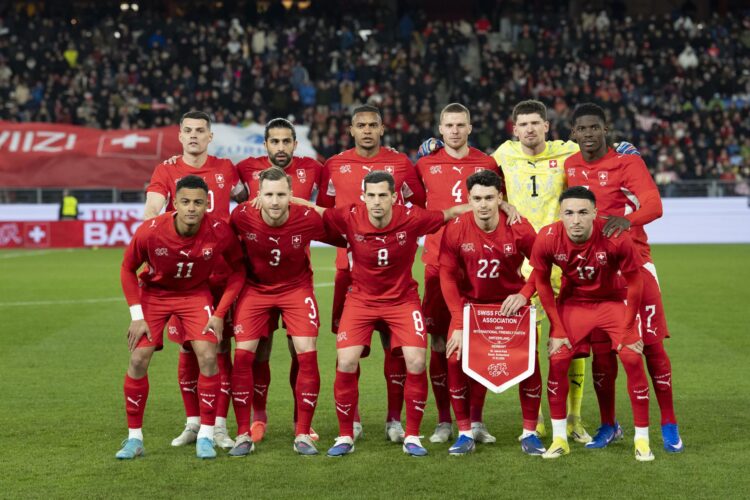 Selección suiza de fútbol, favorita en el grupo B del Mundial. EFE/EPA/CLAUDIO THOMA