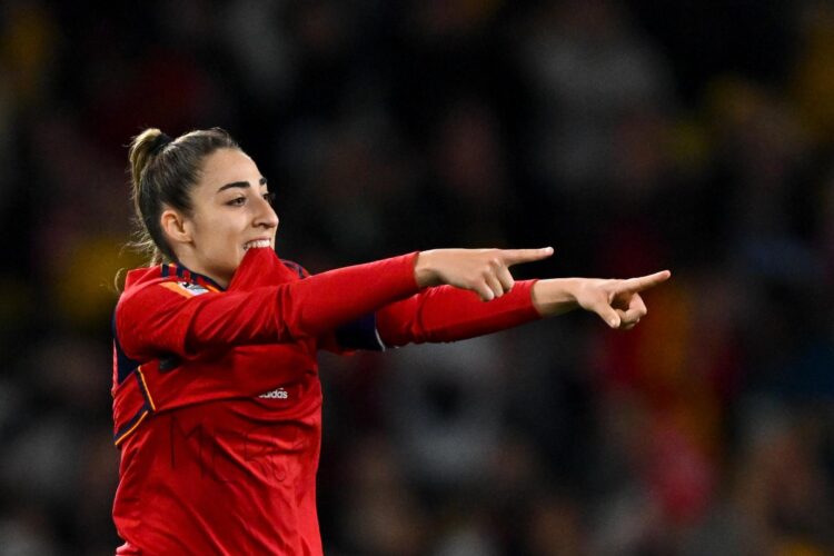 Olga Carmona anotó el único gol de la final del Mundial que consagró a España en agosto de 2023. EFE/EPA/DEAN LEWINS AUSTRALIA AND NEW ZEALAND OUT