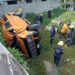 Volcamiento de vehículo deja 12 personas lesionadas en Boconó