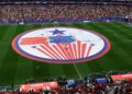 EEUU celebra los 250 años de su independencia con una lona especial antes del Canadá-Marruecos
