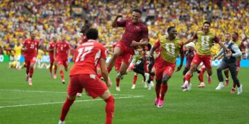 0-0. Suiza sentencia a Colombia y se las verá con Argentina en cuartos