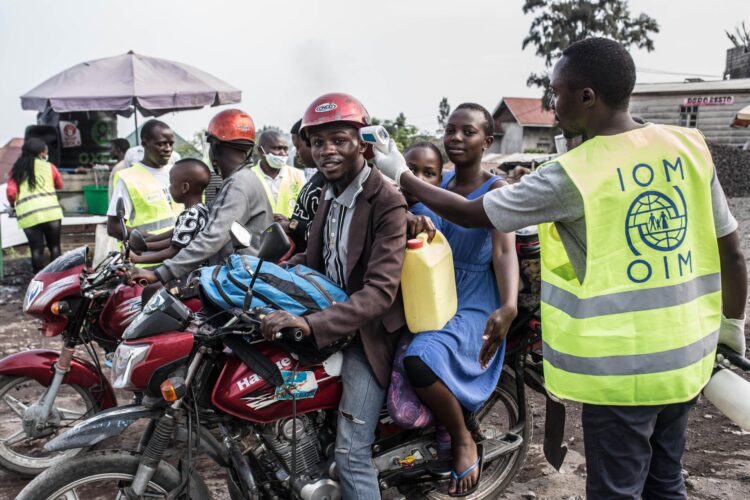 Puesto de control contra el ébola en la zona portuaria de Goma, noreste de la República Democrática del Congo, en una imagen de archivo. EFE/ Patricia Martínez