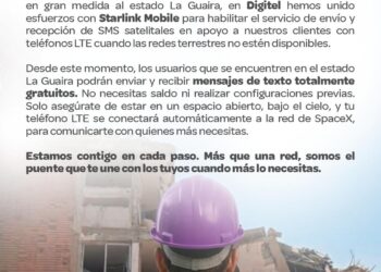 Digitel habilita servicio de mensajería satelital con la tecnología Starlink Mobile para fortalecer las comunicaciones de emergencia en La Guaira