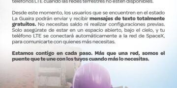 Digitel habilita servicio de mensajería satelital con la tecnología Starlink Mobile para fortalecer las comunicaciones de emergencia en La Guaira