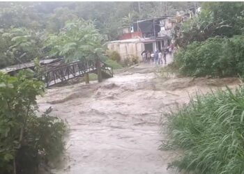 En Rubio se registra incremento de caudales de ríos y quebradas por fuertes lluvias
