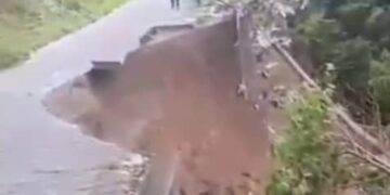Se desplomó vía al sector La Cachicamera en Batatal