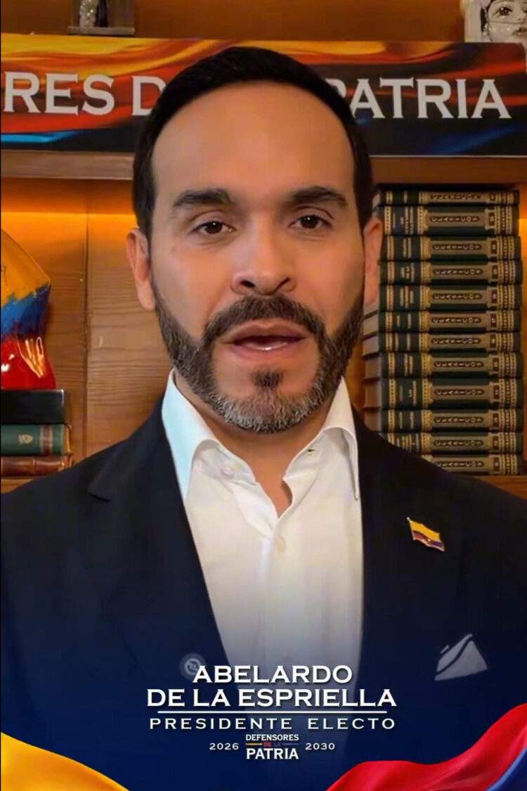 Captura de Pantalla tomada del la cuenta oficial en X @DELAESPRIELLAE que muestra al presidente electo de Colombia, Abelardo de la Espriella, hablando a través de sus redes sociales. EFE/ Captura de Pantalla/ @DELAESPRIELLAE