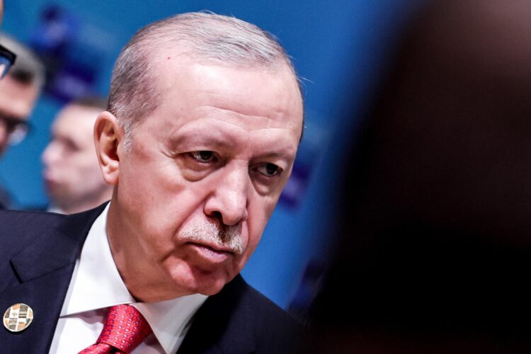 El presidente turco Recep Tayyip Erdogan durante la cumbre de la OTAN 2026 en Ankara, Turquía, el 08 de julio de 2026. La Cumbre de la OTAN se lleva a cabo del 07 al 08 de julio. (Turquía) EFE/EPA/FILIP SINGER