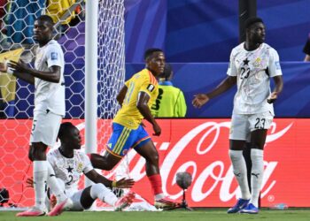 1-0. Un gol de Jhon Arias guía a Colombia a los octavos de final y despide a Ghana
