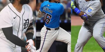 Gleiber Torres, Javier Sanoja y Salvador Pérez se volaron la barda