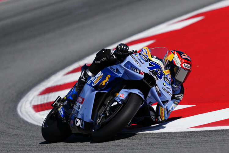 Fotografía del pasado 16 de mayo, en la que puede verse al piloto español de MotoGP Alex Márquez, durante el Gran Premio de Cataluña. EFE/Alejandro García.