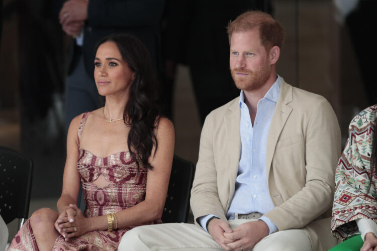 Los duques de Sussex, Enrique y Meghan, en 2024 en Bogotá. EFE/ Carlos Ortega