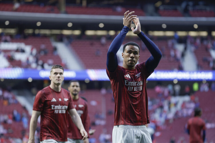 Fotografía del pasado 29 de abril, en la que puede verse al jugador del Arsenal Gabriel Jesús, en los prolegómenos de un partido. EFE/Juanjo Martín