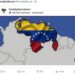 Gobernadores chavistas publican el mapa de Venezuela con su bandera en respuesta a Trump