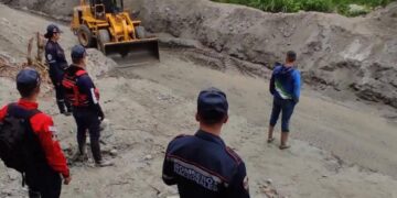 Cuerpos de seguridad se despliegan en vías afectadas por las lluvias en Boconó 