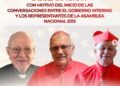 Declaración de los cardenales Baltazar E. Porras y Diego Padrón; y de monseñor Ramón Ovidio Pérez Morales, con motivo del inicio de las conversaciones entre el Gobierno interino y los representantes de la Asamblea Nacional 2015