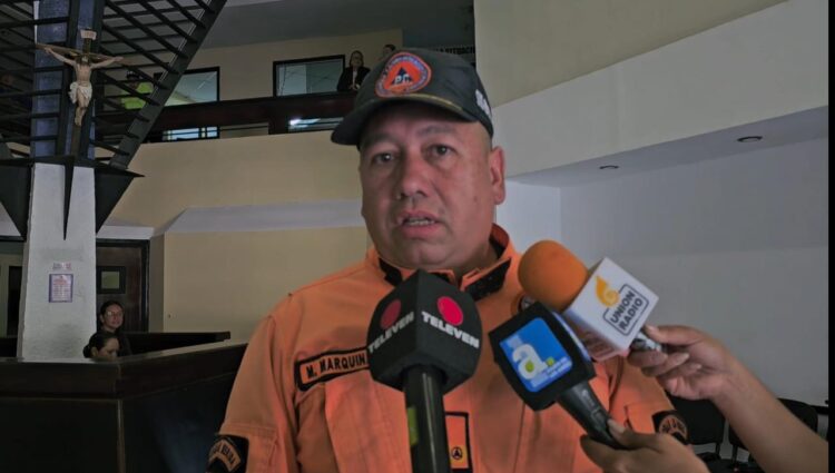 Mario Marquina, subdirector de Protección Civil Mérida. Foto: Elisabel Camacho Rojas