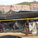 Unas 200 familias duermen en carpas en Cali temerosas de volver a sus casas tras terremoto