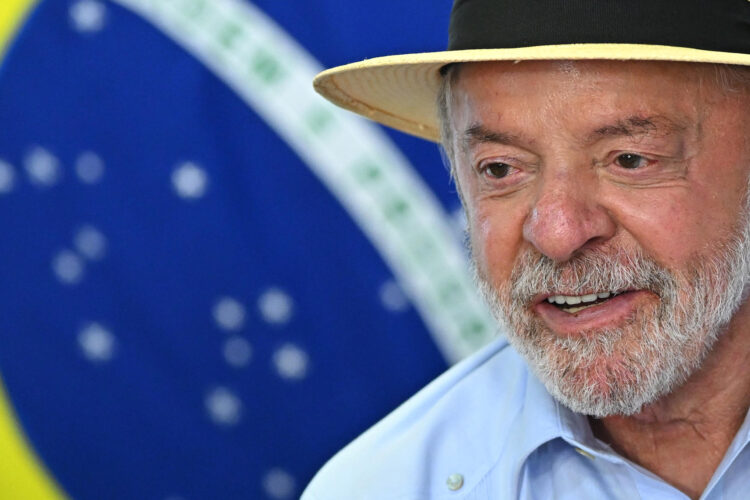 El presidente de Brasil, Luiz Inácio Lula da Silva, fue captado el pasado 5 de agosto, durante un acto público, en el Palacio del Planalto, en Brasilia (Brasil). EFE/Andre Borges