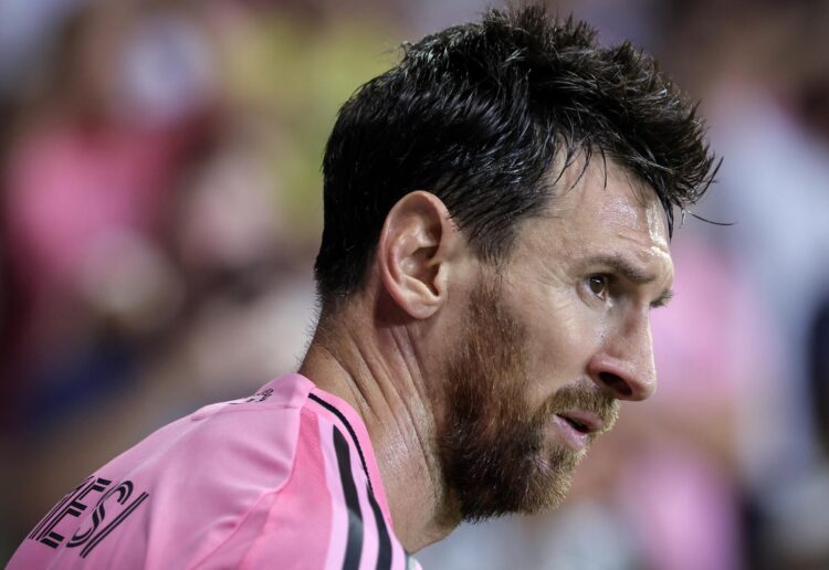 Fotografía del pasado 23 de agosto, en la que puede verse al delantero del Inter Miami Lionel Messi, durante un partido. EFE/ CRISTOBAL HERRERA-ULASHKEVICH