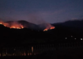 Cuerpos de seguridad y vecinos luchan contra incendio forestal que sucumbe cerros de Carache desde hace cinco días