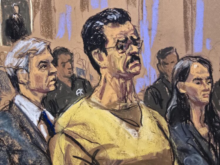 Fotografía de archivo de un dibujo realizado por la artista Jane Rosenberg que muestra al presidente depuesto de Venezuela, Nicolás Maduro. EFE/Jane Rosenberg