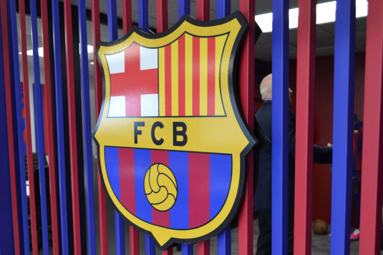 Fotografía que muestra el Escudo del FC Barcelona. EFE/ Antoni Belchi
