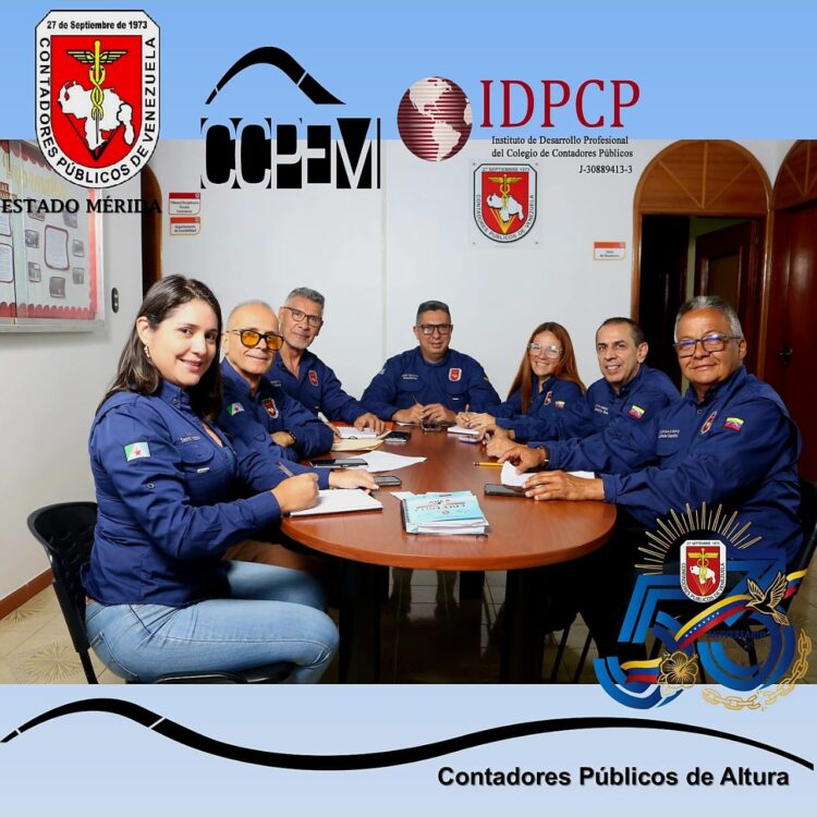  La Junta Directiva del Colegio de Contadores Públicos de Mérida presentan su programación aniversaria. Foto: Prensa Ccpem 