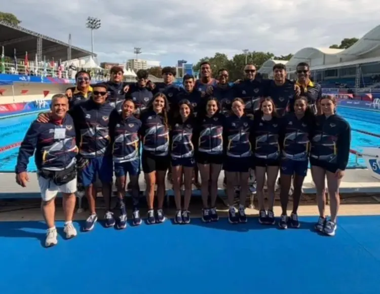 Parte del equipo venezolano de natación | Foto: Comité Olímpico Venezolano
