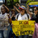 Opositores venezolanos protestan en rechazo a la participación de Delcy Rodríguez ante ONU