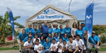Movistar apoya la continuidad educativa de 140 niños con un Aula Transitoria en La Guaira