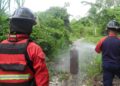 Bomberos de Trujillo controlan fuga de gas licuado en una vivienda de Pampanito