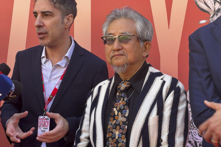 El dibujante japonés Go Nagai, creador del emblemático robot 'Mazinger Z', durante el festival "Lucca Comics & Games", este jueves. EFE/ Daniel Cáceres