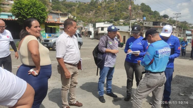 Momento de la Inspección técnica voceros y directores de Hidroven