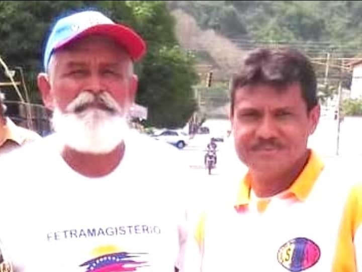 José Migue Briceño y Jesús Caldera, dirigentes del magisterio trujillano