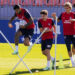 Simeone, con todos disponibles en el último entrenamiento antes del United