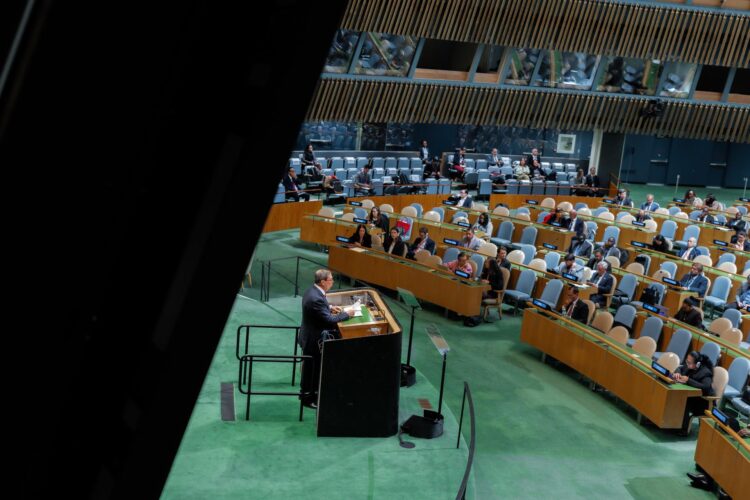 Fotografía de la Asamblea General de la ONU. EFE/Olga Fedorova