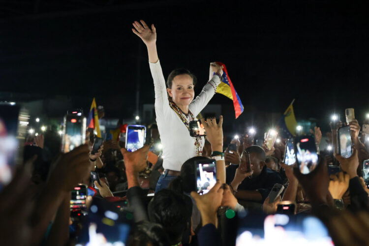 María Corina Machado regresó a Venezuela luego de haber salido del país en diciembre de 2025 para recibir el Premio Nobel de la Paz | Foto: Ronald Peña / EFE
